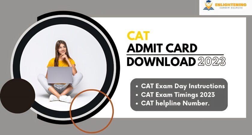 How to download CAT 2023 admit card?