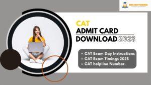 how to download cat admit card